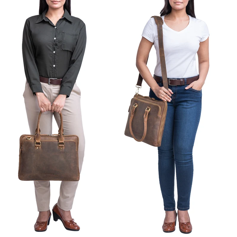 "Joanna" Laptoptasche Damen Elegant Leder