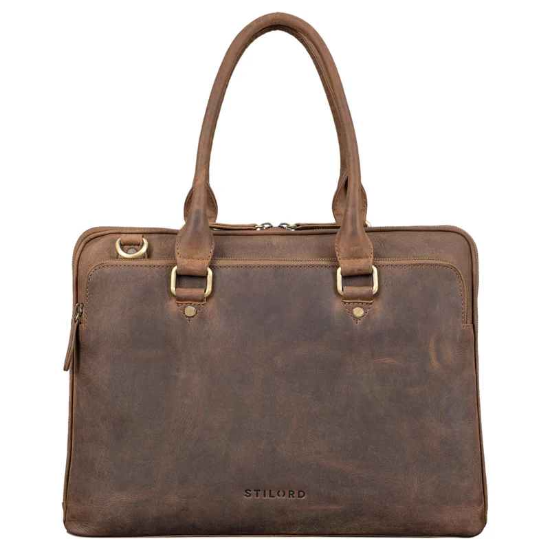 "Joanna" Laptoptasche Damen Elegant Leder
