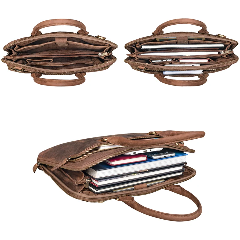 "Joanna" Laptoptasche Damen Elegant Leder