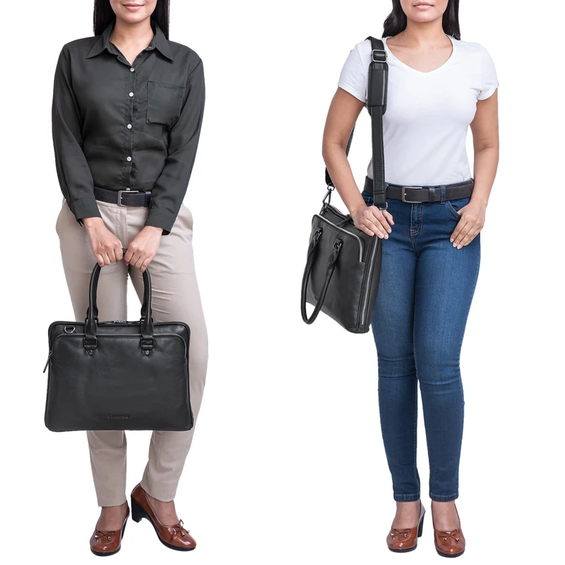 "Joanna" Laptoptasche Damen Elegant Leder