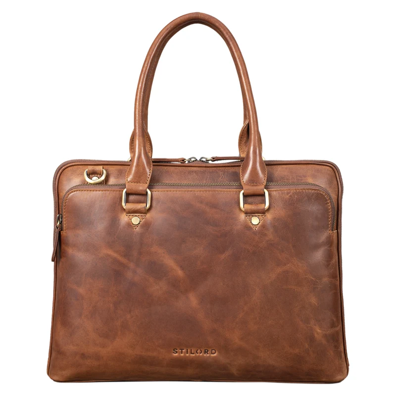 "Joanna" Laptoptasche Damen Elegant Leder