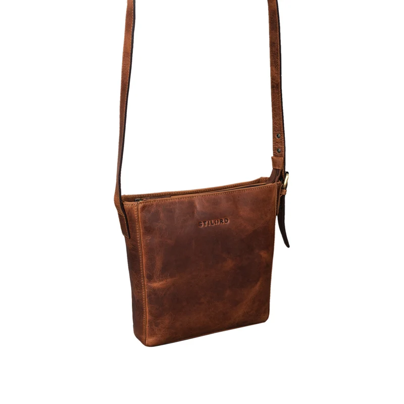 "Elaine" Ledertasche zum Umhängen Damen