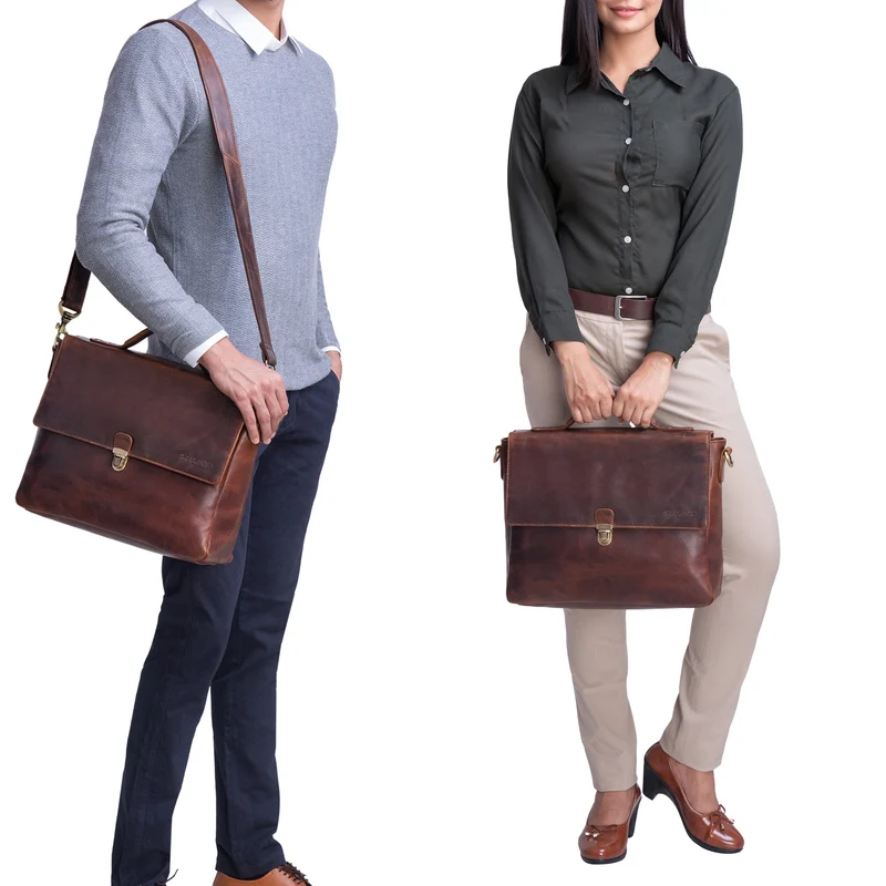 "Chase" Ledertasche Aktentasche Vintage