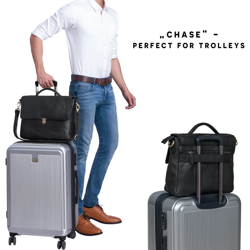 "Chase" Ledertasche Aktentasche Vintage