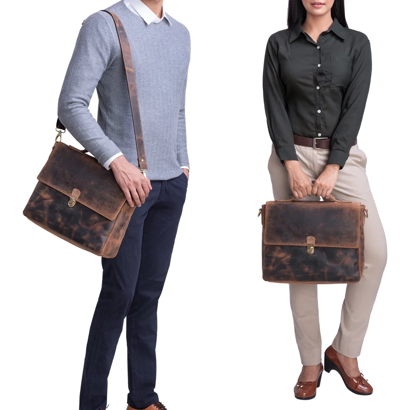 "Chase" Ledertasche Aktentasche Vintage