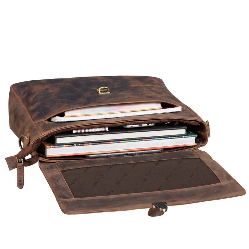 "Chase" Ledertasche Aktentasche Vintage