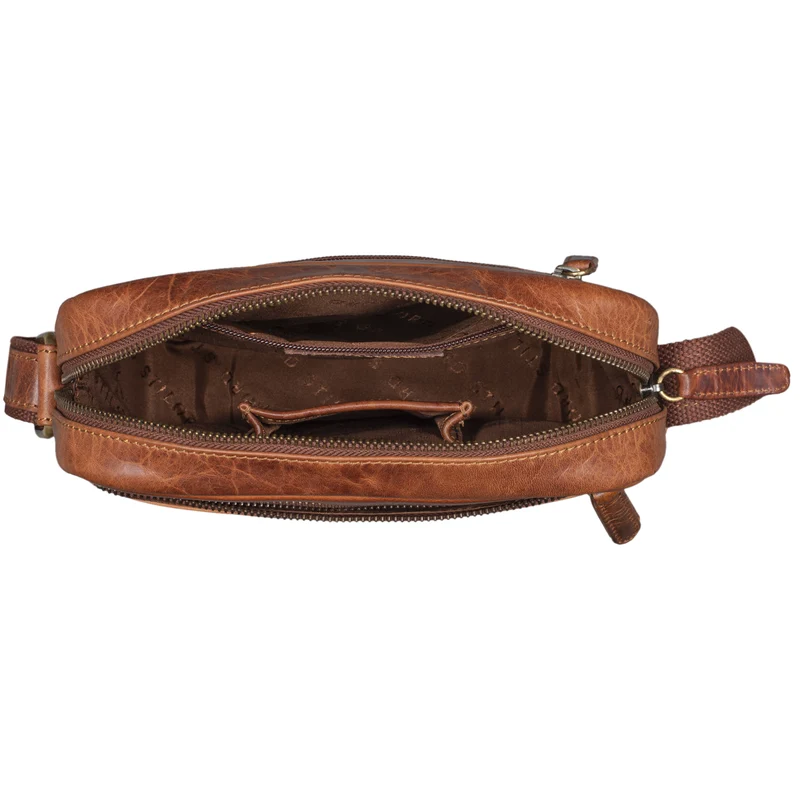 "Craig" Herren Schultertasche klein Leder