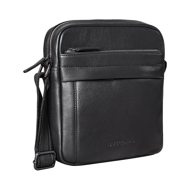 "Craig" Herren Schultertasche klein Leder
