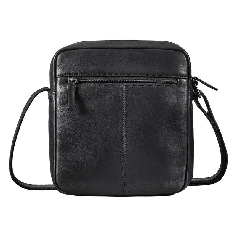"Craig" Herren Schultertasche klein Leder
