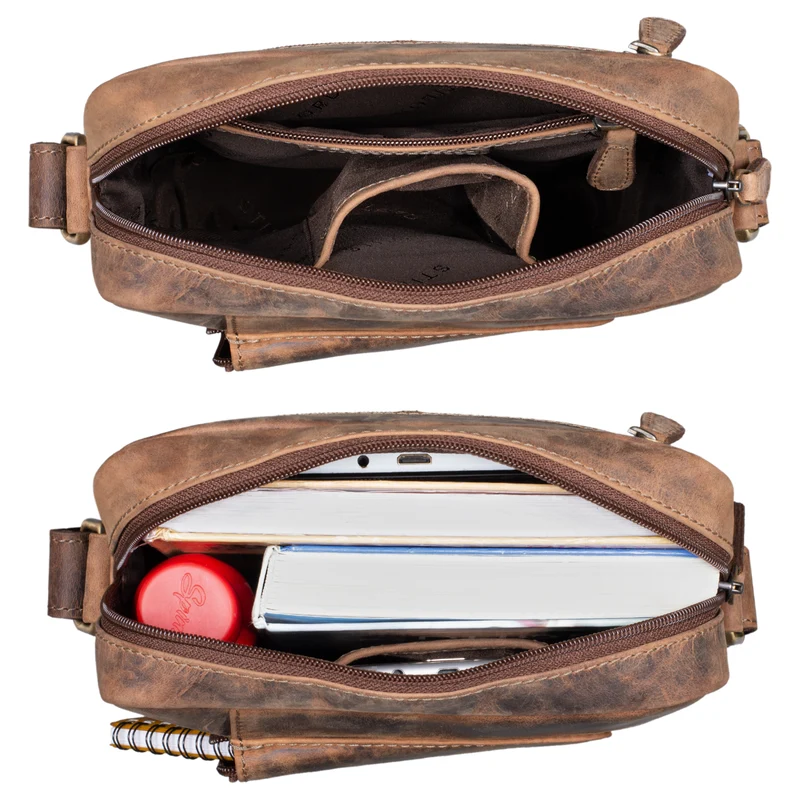 "Ashton" Herren Leder Tasche zum Umhängen