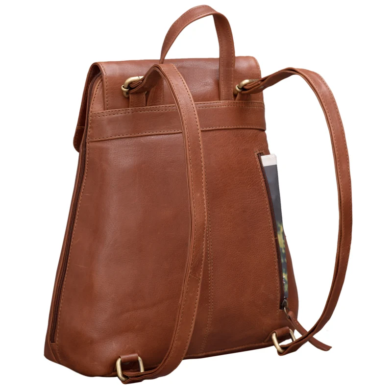 B-WARE "Victoria" Lederrucksack Damen Vintage