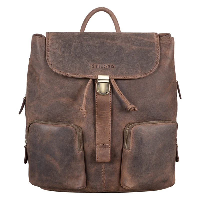 “Sidney” Leder Businessrucksack Damen