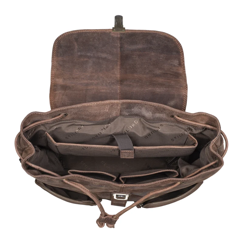 “Sidney” Leder Businessrucksack Damen