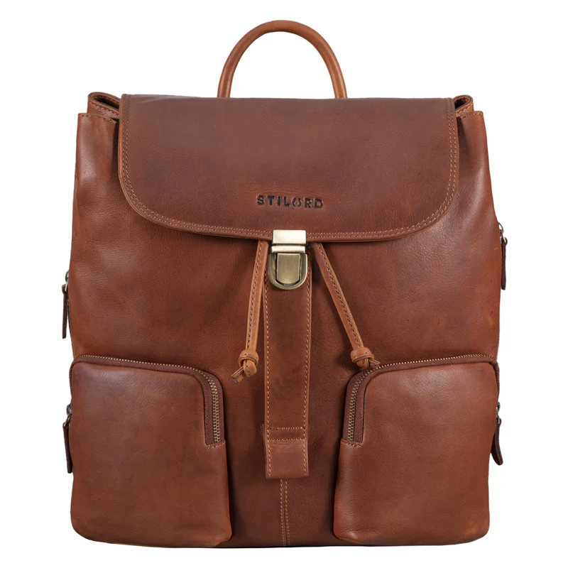 “Sidney” Leder Businessrucksack Damen