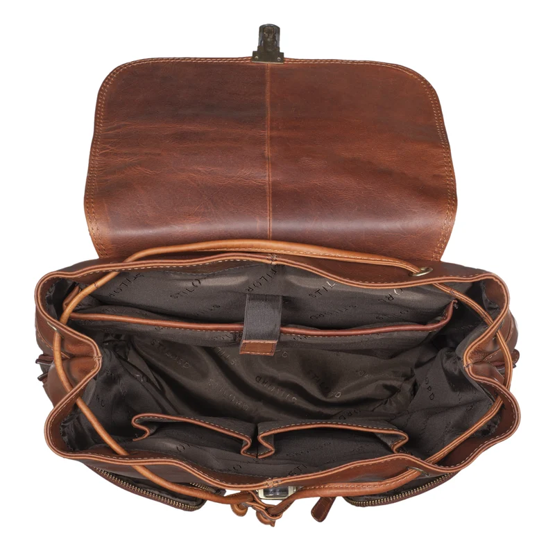 “Sidney” Leder Businessrucksack Damen