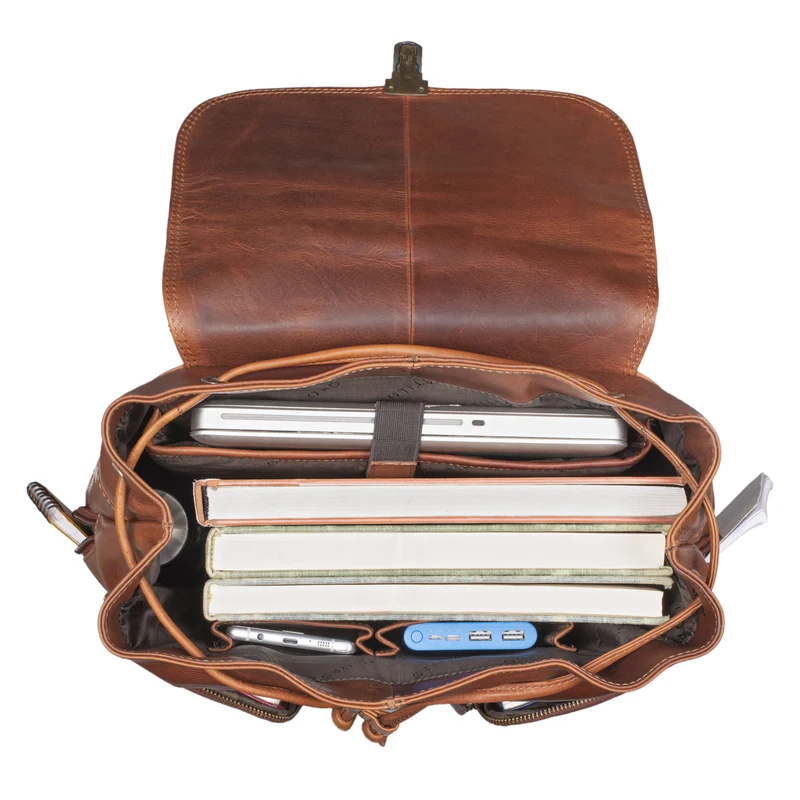 “Sidney” Leder Businessrucksack Damen