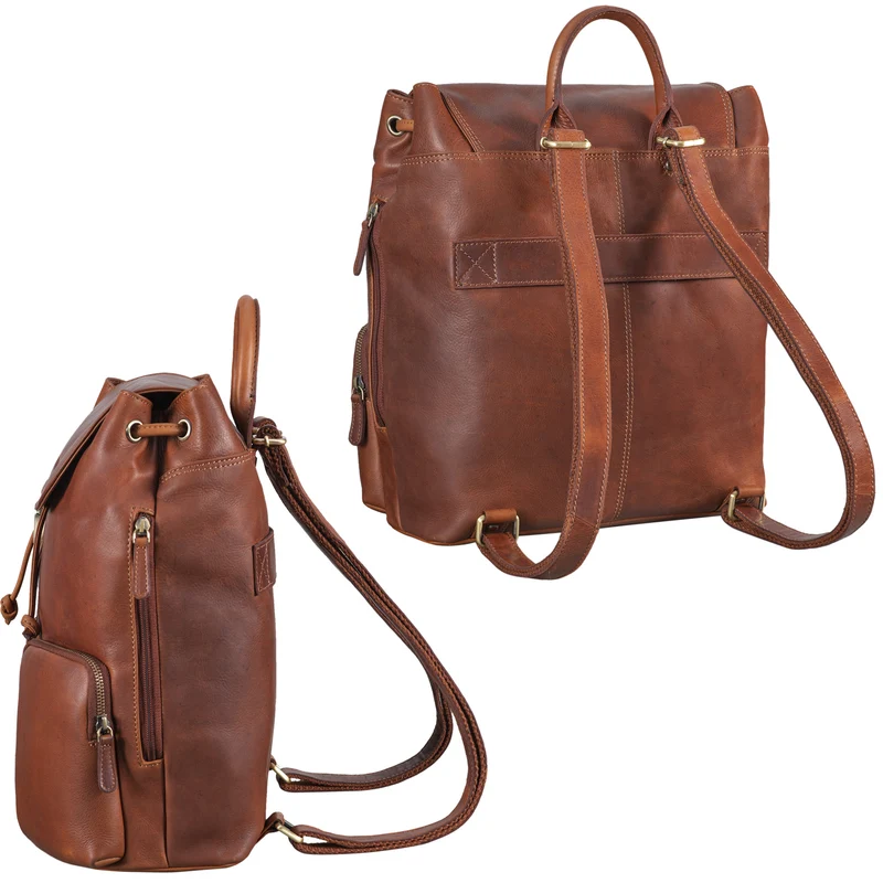 “Sidney” Leder Businessrucksack Damen