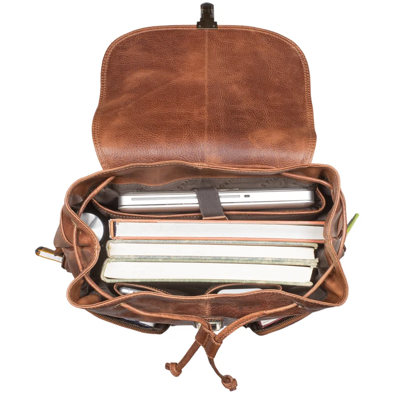 “Sidney” Leder Businessrucksack Damen