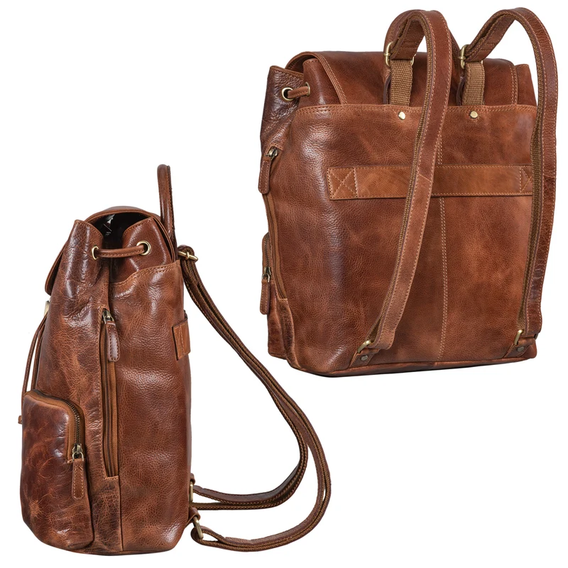 “Sidney” Leder Businessrucksack Damen