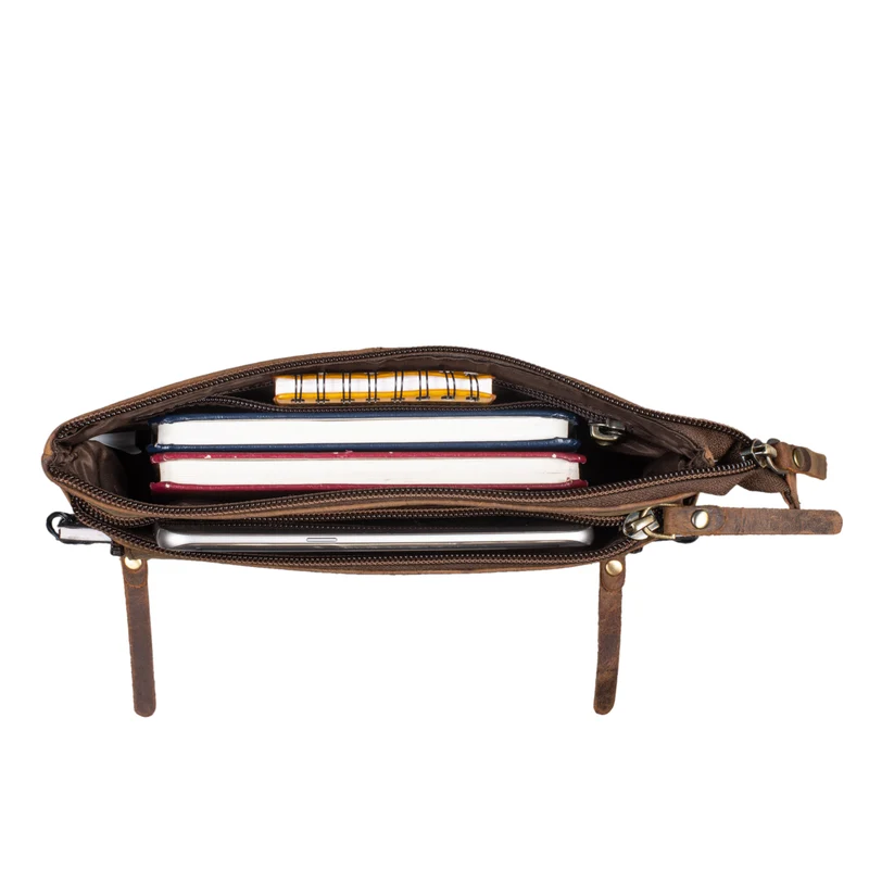"Skye" Bauchtasche Vintage Leder