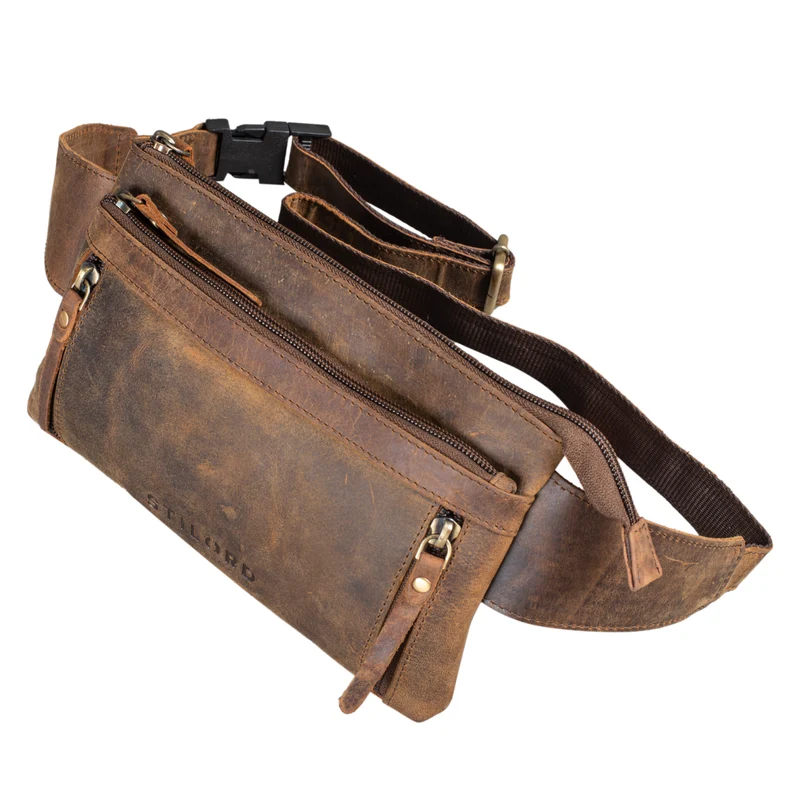 "Skye" Bauchtasche Vintage Leder