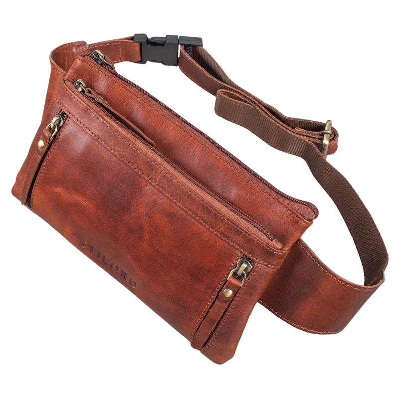 "Skye" Bauchtasche Vintage Leder