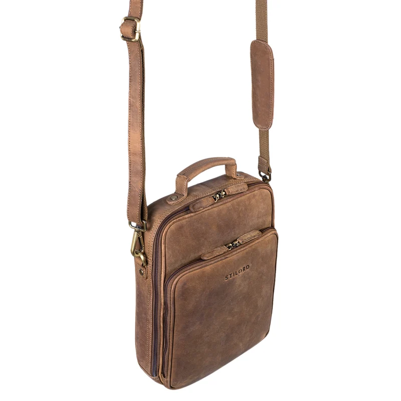 STILORD "Can" Männer Tasche Leder groß 13,3 Zoll