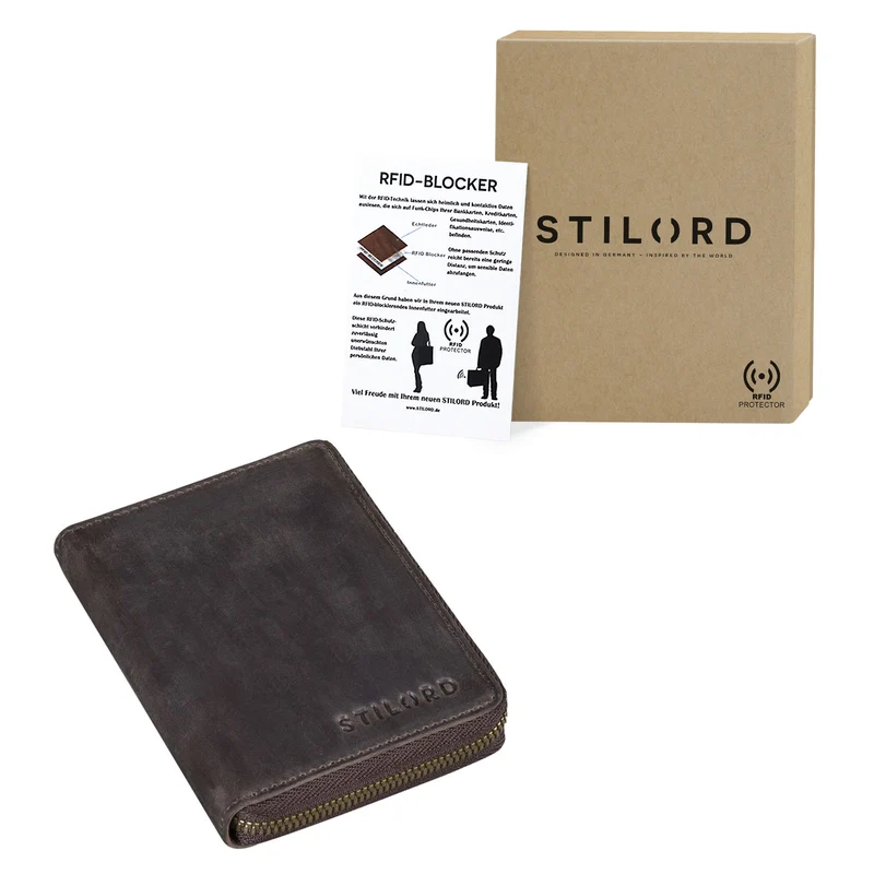 "Giannis" Mini Leder Portemonnaie Herren RFID