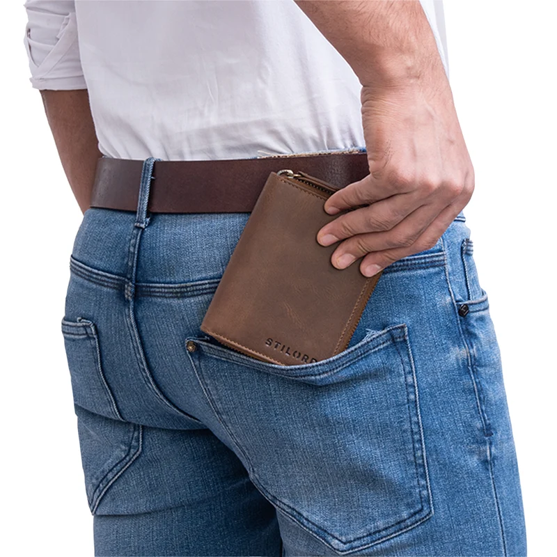 "Giannis" Mini Leder Portemonnaie Herren RFID