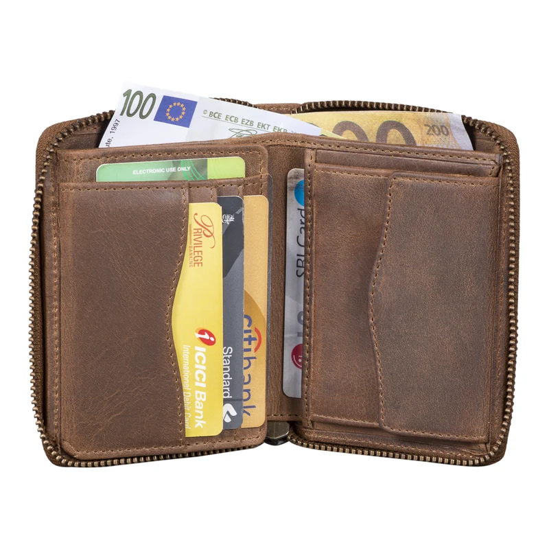 "Giannis" Mini Leder Portemonnaie Herren RFID