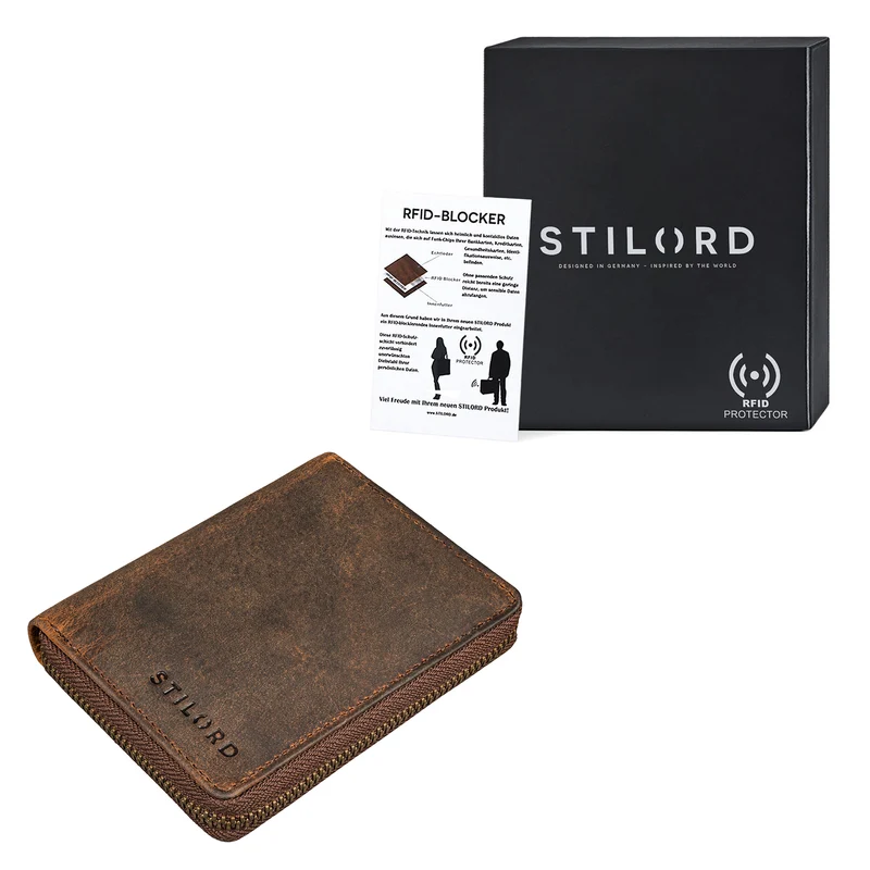 "Giannis" Mini Leder Portemonnaie Herren RFID
