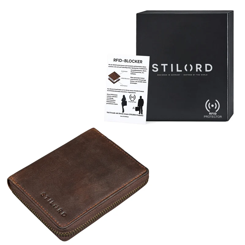 "Giannis" Mini Leder Portemonnaie Herren RFID