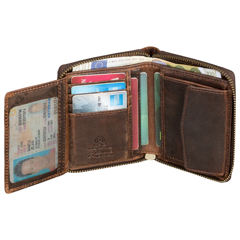 "Giannis" Mini Leder Portemonnaie Herren RFID