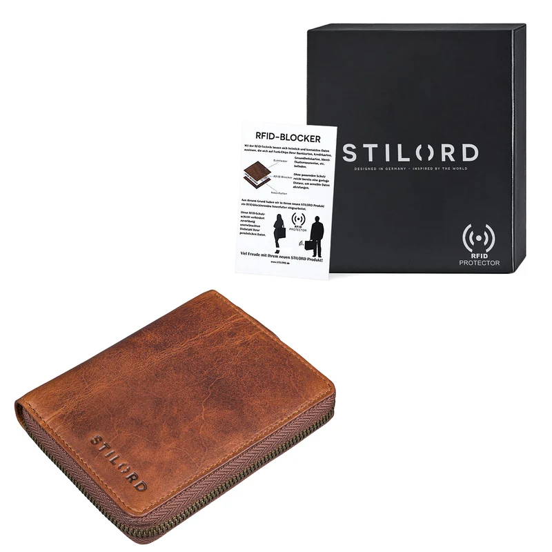 "Giannis" Mini Leder Portemonnaie Herren RFID