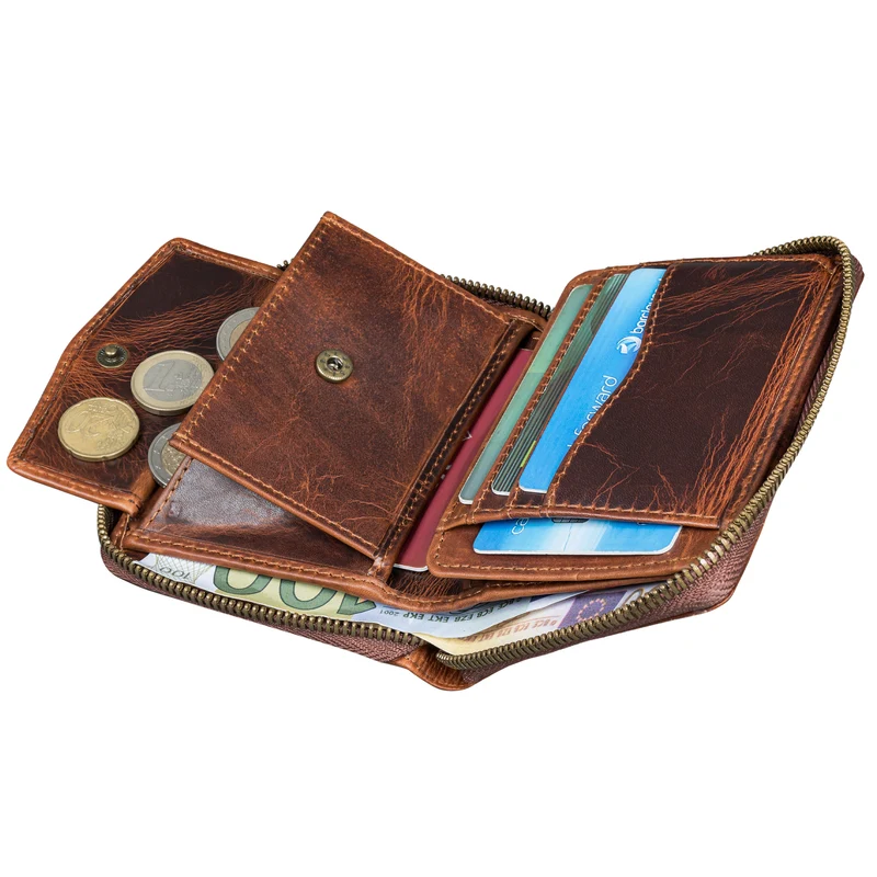 "Giannis" Mini Leder Portemonnaie Herren RFID
