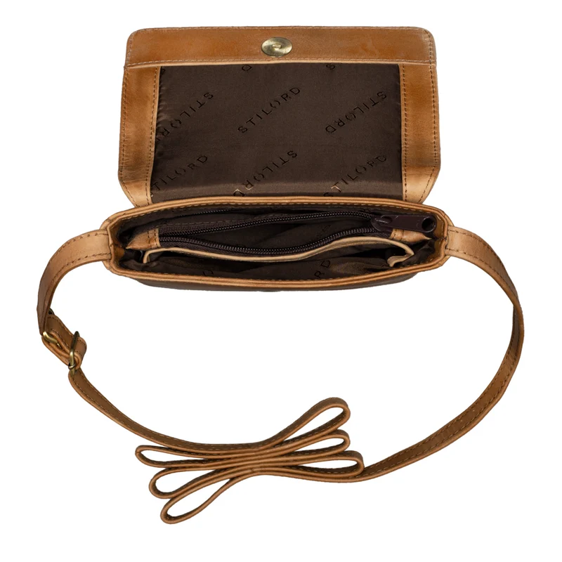 B-WARE "Audrey" Handtasche Damen Leder Klein