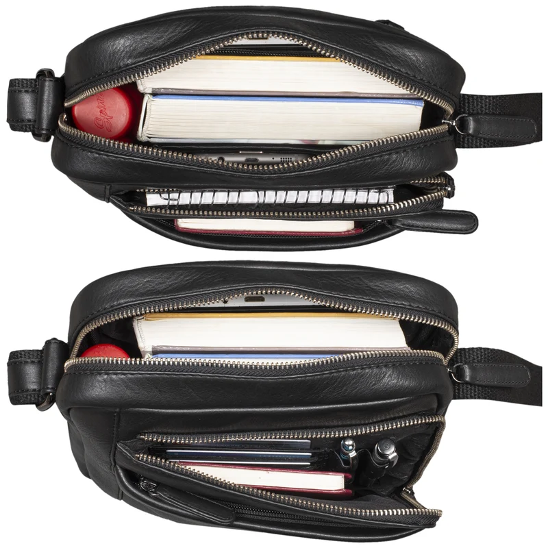 "River" Umhängetasche Schultertasche Leder