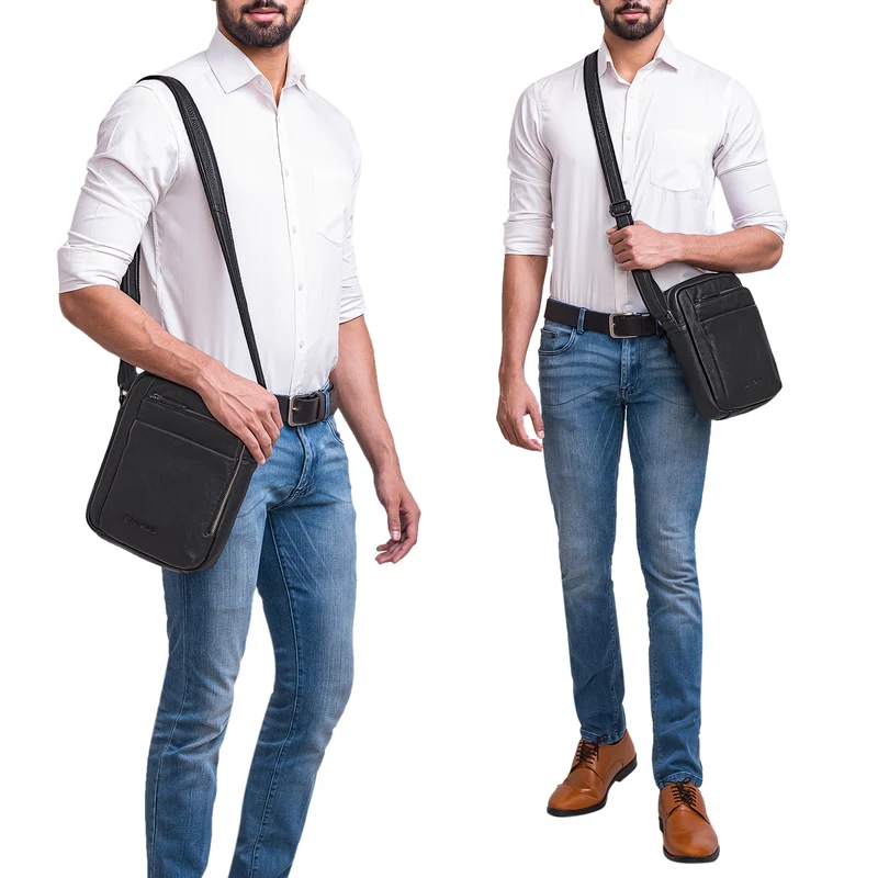 "River" Umhängetasche Schultertasche Leder
