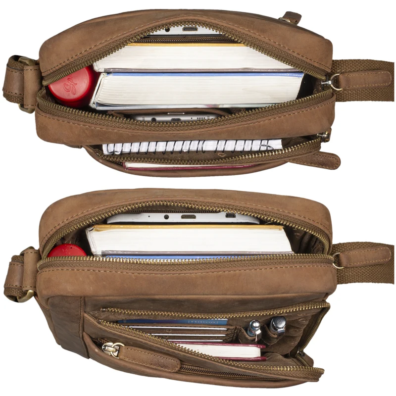 "River" Umhängetasche Schultertasche Leder