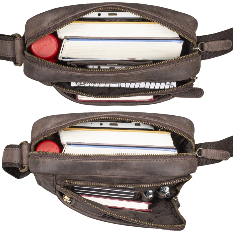 "River" Umhängetasche Schultertasche Leder