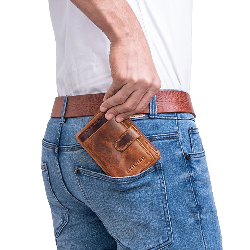 "Garrett" 2-in-1 Geldbörse und Schlüsseltasche Echtleder für Damen und Herren