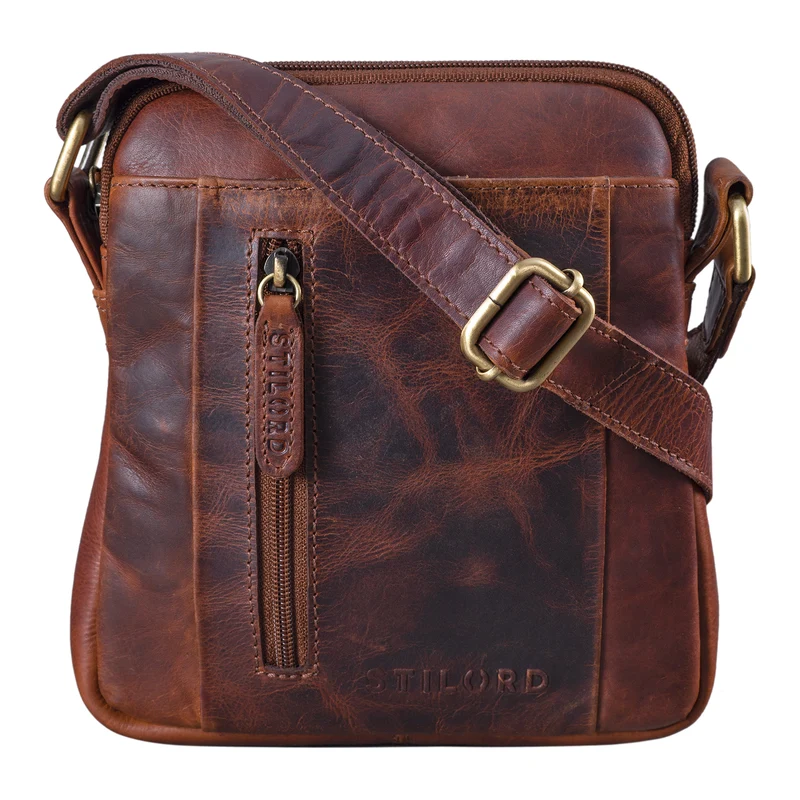 STILORD "Emerson" Kleine Herrentasche Leder