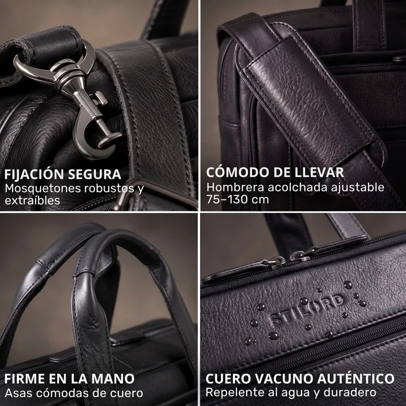 "Antoine" Vintage Ledertasche Business