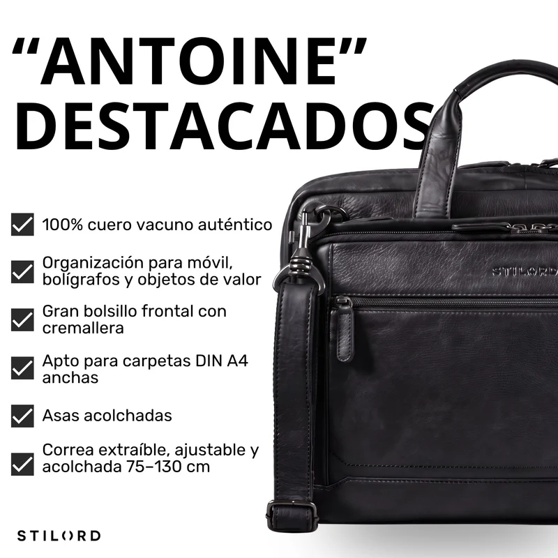 "Antoine" Vintage Ledertasche Business