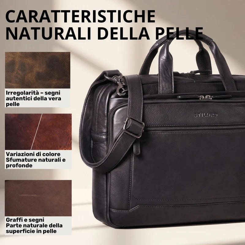 "Antoine" Vintage Ledertasche Business