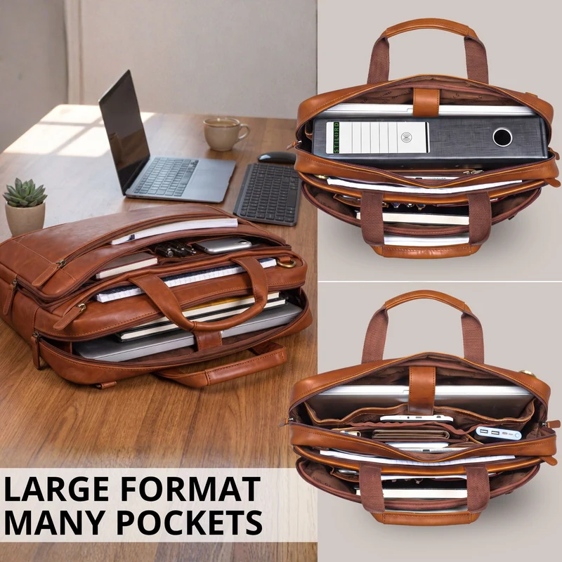 "Antoine" Vintage Ledertasche Business