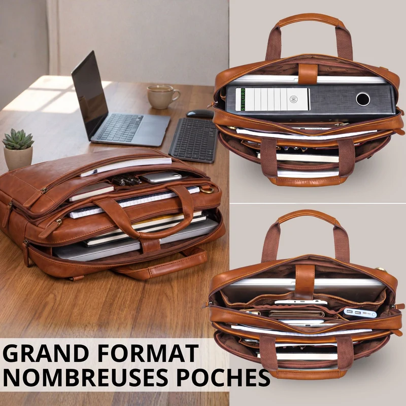 "Antoine" Vintage Ledertasche Business