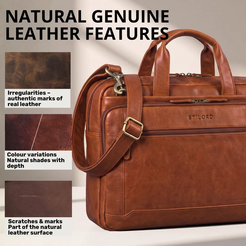 "Antoine" Vintage Ledertasche Business