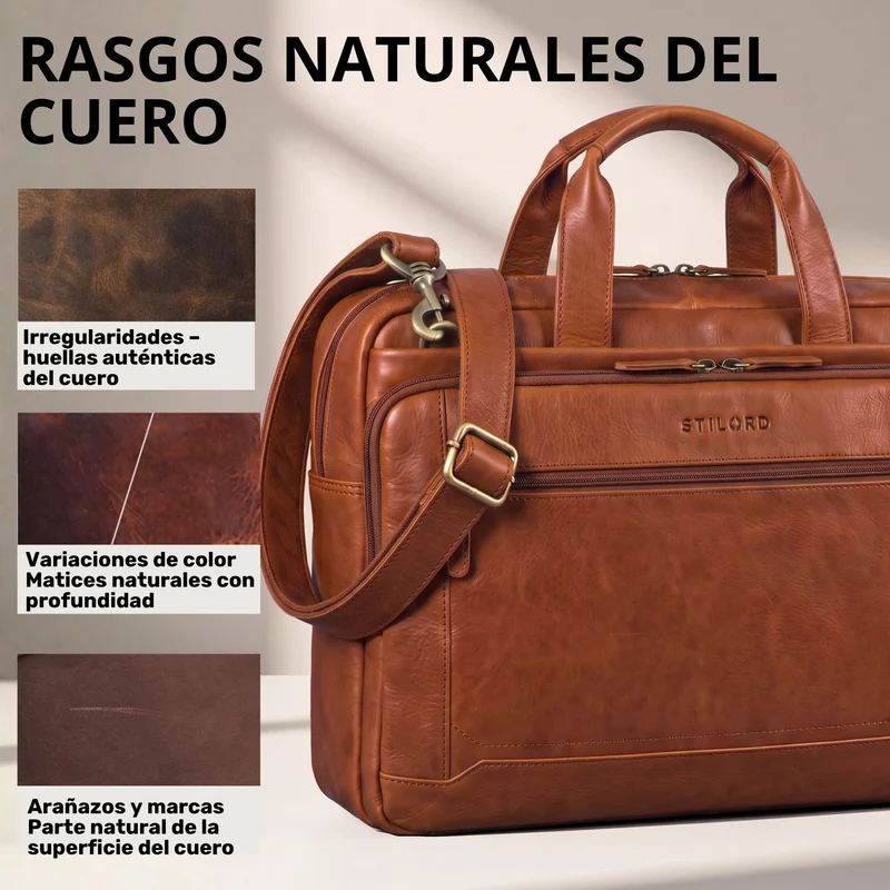 "Antoine" Vintage Ledertasche Business