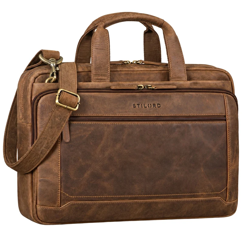 "Antoine" Vintage Ledertasche Business